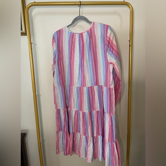 J.Crew blue and pink Striped Dress - Picture 4 of 8